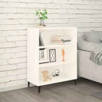 Dressoir 69,5x32,5x90 cm bewerkt hout wit - thumbnail