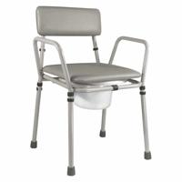Toiletstoel / Po stoel Essex | In hoogte verstelbaar | Demontabel | Grijs | VR161G - thumbnail
