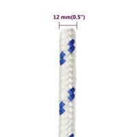 VidaXL Boot touw 12 mm 100 m polypropyleen wit - thumbnail