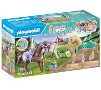 PLAYMOBIL World Of Horses 3 paarden met accessoires 71356 - thumbnail