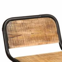 Barkrukken 4 st 46x35,5x80 cm massief hout ruw mangohout - thumbnail