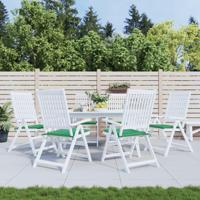 VidaXL Tuinstoelkussens 6 st 50x50x4 cm oxford stof groen - thumbnail