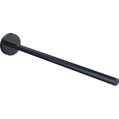 Emco Round Handdoekhouder - 30cm - enkel - niet draaibaar - zwart 435013330 Emco Round Handdoekhouder - 30cm - enkel - niet draaibaar - zwart 435013330