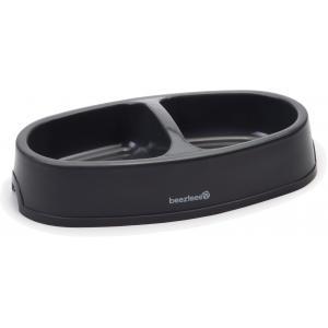 Beeztees plastic dinerset hond, antraciet. 2 x 0.4 liter Beeztees plastic dinerset hond, antraciet. 2 x 0.4 liter