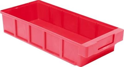 LA-KA-PE Stellingbak | L400xB186xH83mm | rood polypropyleen | 8 stuks - VKB 400/186 ROT VKB 400/186 ROT