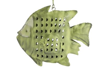 Decostar Countryfield Theelichth hangend vis Darcel L groen