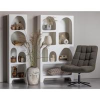 WOOOD Vakkenkast 'Caz' 180 x 48cm, kleur Wit - thumbnail