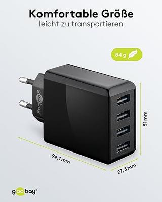 goobay 4-Way USB Charger (30 W) oplader