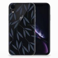 Apple iPhone Xr | TPU Case | Leaves Blue - thumbnail