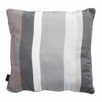Madison sierkussen Stripe 50 x 50 cm katoen grijs - thumbnail