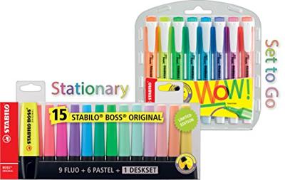 Fluorescerende Markeerstift Set Stabilo Boss Multicolour (5 Stuks)