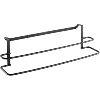 Metaltex dubbele handdoekhouder 38x10x9 cm zwart - thumbnail