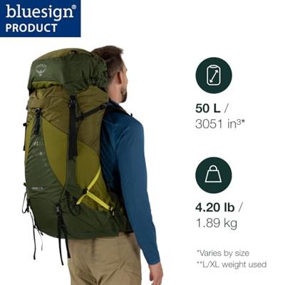 Osprey Atmos AG LT 50 Backpack Heren Black S/M - thumbnail