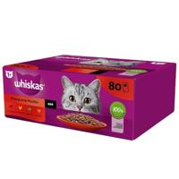 WHISKAS Classic Meals in sauce Poultry, Lamb, Beef, Chicken - 80x85g - thumbnail