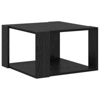 Salontafel Zwart eiken 51.5 x 51.5 x 30 cm Bewerkt hout - thumbnail