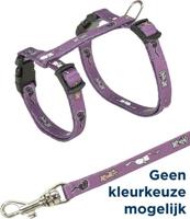 TRIXIE KITTENTUIG JUNIOR MET RIEM KATTENMOTIEF ASSORTI 21-33X0,8 CM 120 CM 4 ST - thumbnail