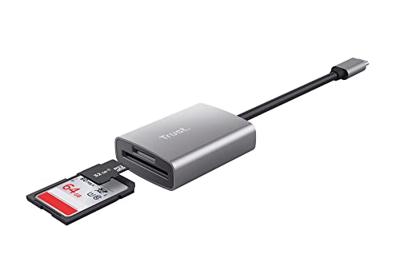 Trust Dalyx Snelle USB-kaartlezer van aluminium - thumbnail