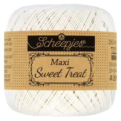 Scheepjes Maxi Sweet Treat - 105 Bridal White - Haakgaren / Breigaren