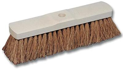 Kokosborstel in ongelakt hout van 60 cm