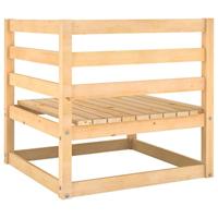 2-delige Loungeset met kussens massief grenenhout - thumbnail