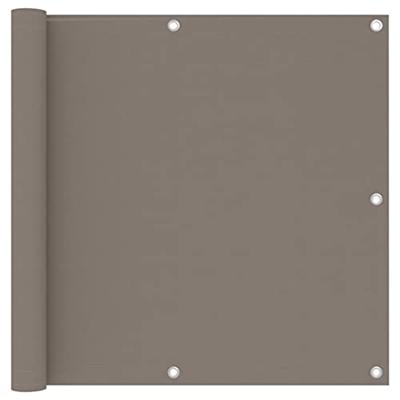VidaXL Balkonscherm 90x400 cm oxford stof taupe VidaXL Balkonscherm 90x400 cm oxford stof taupe