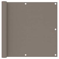 VidaXL Balkonscherm 90x400 cm oxford stof taupe - thumbnail