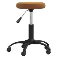 VidaXL Massagekruk fluweel bruin - thumbnail