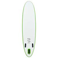 Stand Up Paddleboardset opblaasbaar groen en wit - thumbnail