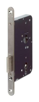 ASSA ABLOY 2455 Kastslot | DM50mm | PC | voorplaat RVS 20x235mm afgerond | DR 1+2+3+4 - 7962021