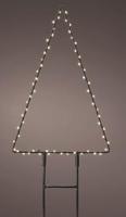 Verlichte decoratie Lumineo Kerstboom 18 x 27 cm Metaal Staak MicroLED - thumbnail