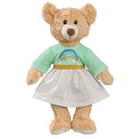 Heless Knuffel pluche teddy rainbow, 32cm - thumbnail