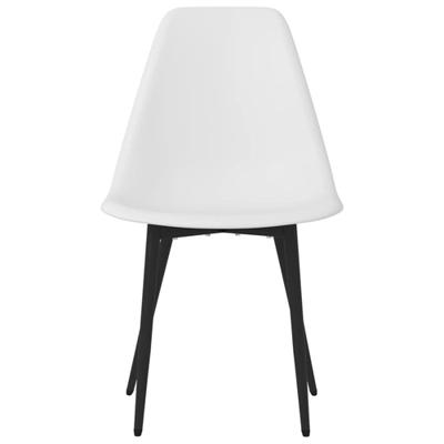 VidaXL Eetkamerstoelen 4 st pp wit