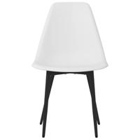 Eetkamerstoelen 4 st PP wit - thumbnail