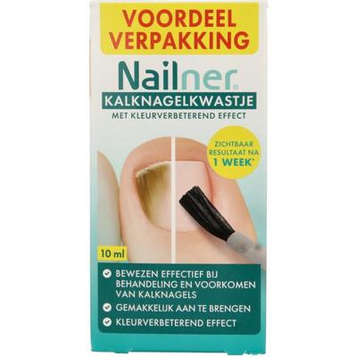 Nailner Kalknagelkwastje 2-in-1 voordeelverpakking 10 Milliliter Nailner Kalknagelkwastje 2-in-1 voordeelverpakking 10 Milliliter