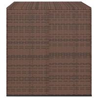 Tuinbox 100x97,5x104 cm polyetheen rattan bruin - thumbnail