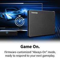 Toshiba Canvio Gaming 1 TB Externe harde schijf (2,5 inch) USB-A 3.2 Gen 1 Zwart HDTX110EK3AA - thumbnail