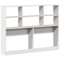 Hoofdbord met opbergruimte 120 cm massief grenenhout wit - thumbnail