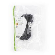 Telefoonkabel | RJ11 male - RJ11 male | 10,0 m | Zwart