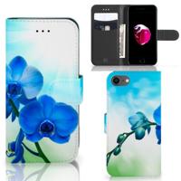 iPhone 7 | 8 | SE (2020) | SE (2022) Hoesje Orchidee Blauw - Cadeau voor je Moeder - thumbnail