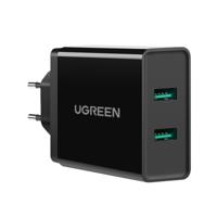UGREEN 10216 Laadadapter 36 W USB 3.0 bus A, USB 3.0 bus A Zwart Binnen - thumbnail