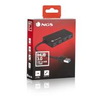 USB-HUB NGS NGS-HUB-0044 Zwart 480 Mbps - thumbnail