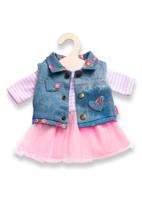 Heless poppenjurk met giletje, 35-45 cm - thumbnail