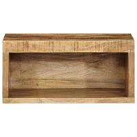 Tv-wandmeubelen 2 st massief ruw mangohout - thumbnail