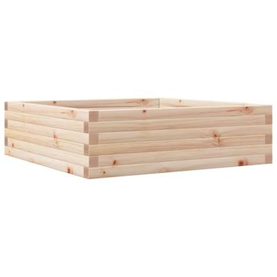 VidaXL Plantenbak 80x80x23 cm massief grenenhout