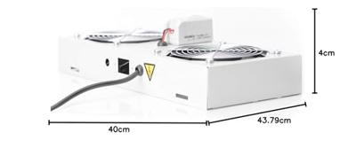 Digitus DN-19 FAN-2-WM-T 19 inch 2 x Ventilator voor patchkast Grijs Digitus DN-19 FAN-2-WM-T 19 inch 2 x Ventilator voor patchkast Grijs