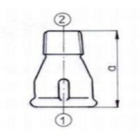 Soknippel Nr.246 Zwart - Sok 3/4 x Nippel 1/2 - thumbnail