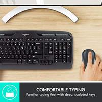 Toetsenbord logitech mk330 qwerty muis drl zwart - thumbnail
