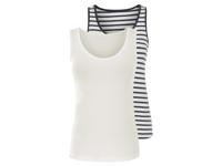 esmara 2 dames hemden (Wit, S (36-38)) - thumbnail