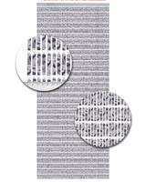 Vliegengordijn Hulzen Grijs gevlekt - 90cm x 210cm - thumbnail