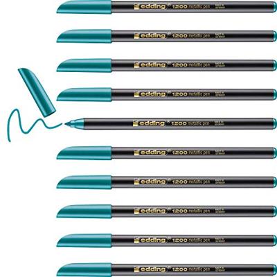 Fineliner edding 1200 f metallic groen | 10 stuks Fineliner edding 1200 f metallic groen | 10 stuks
